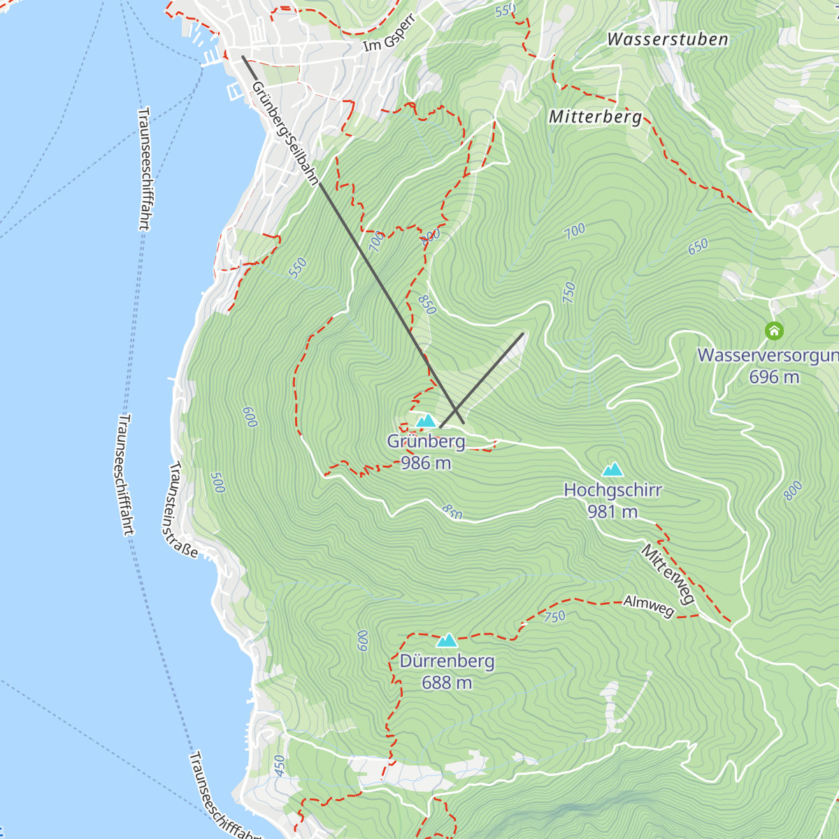 Grünbergalm map