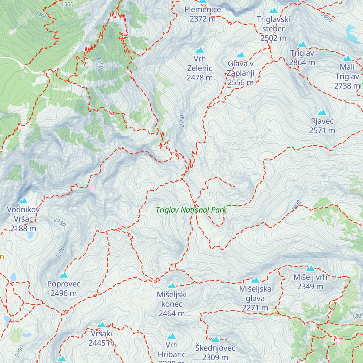 Koča na Doliču map