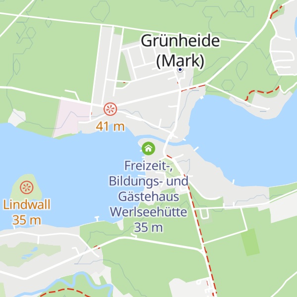 Map of Freizeit-, Bildungs- und Gästehaus Werlseehütte