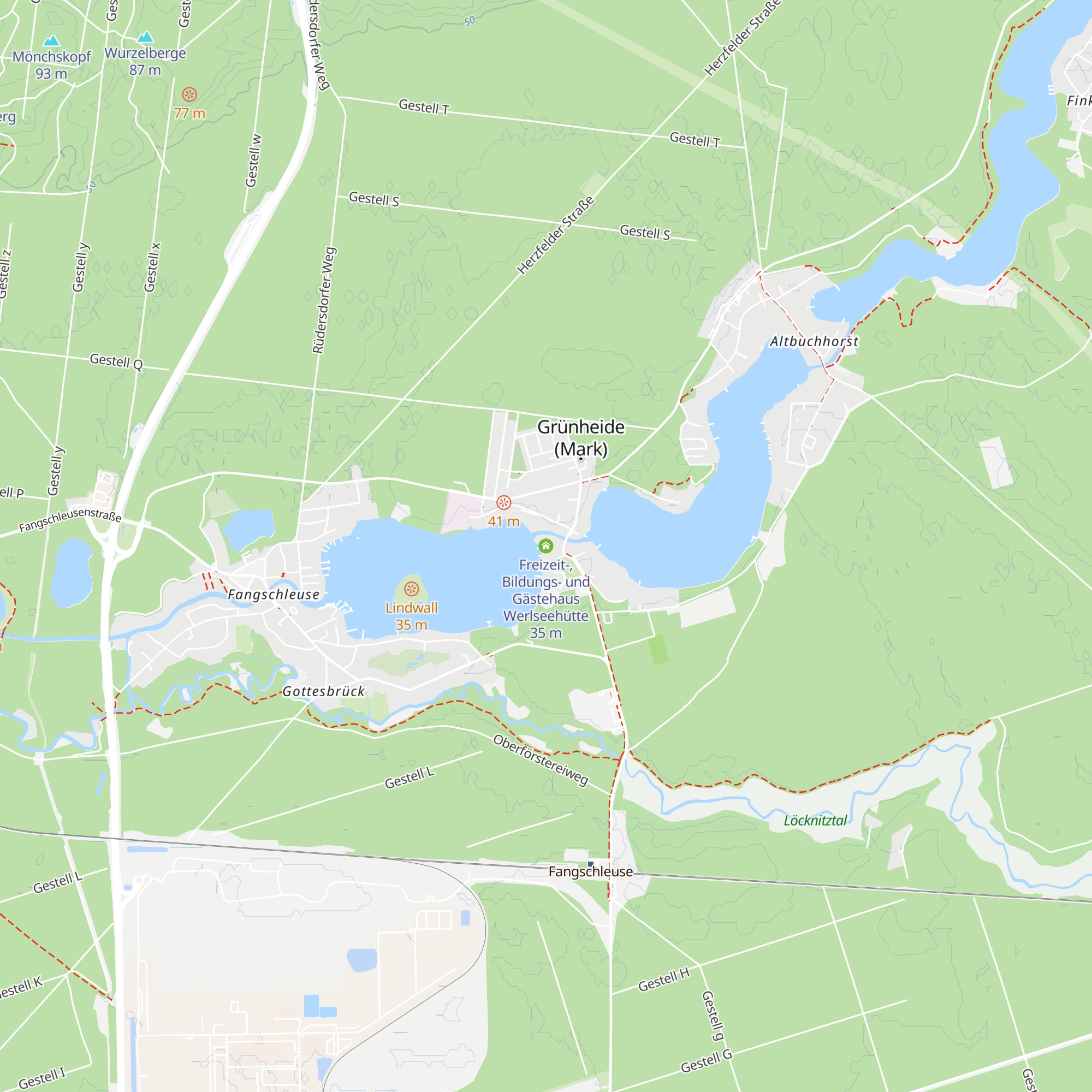 Freizeit-, Bildungs- und Gästehaus Werlseehütte map