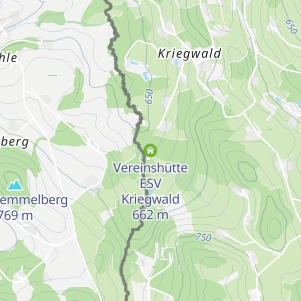 Map of Vereinshütte ESV Kriegwald