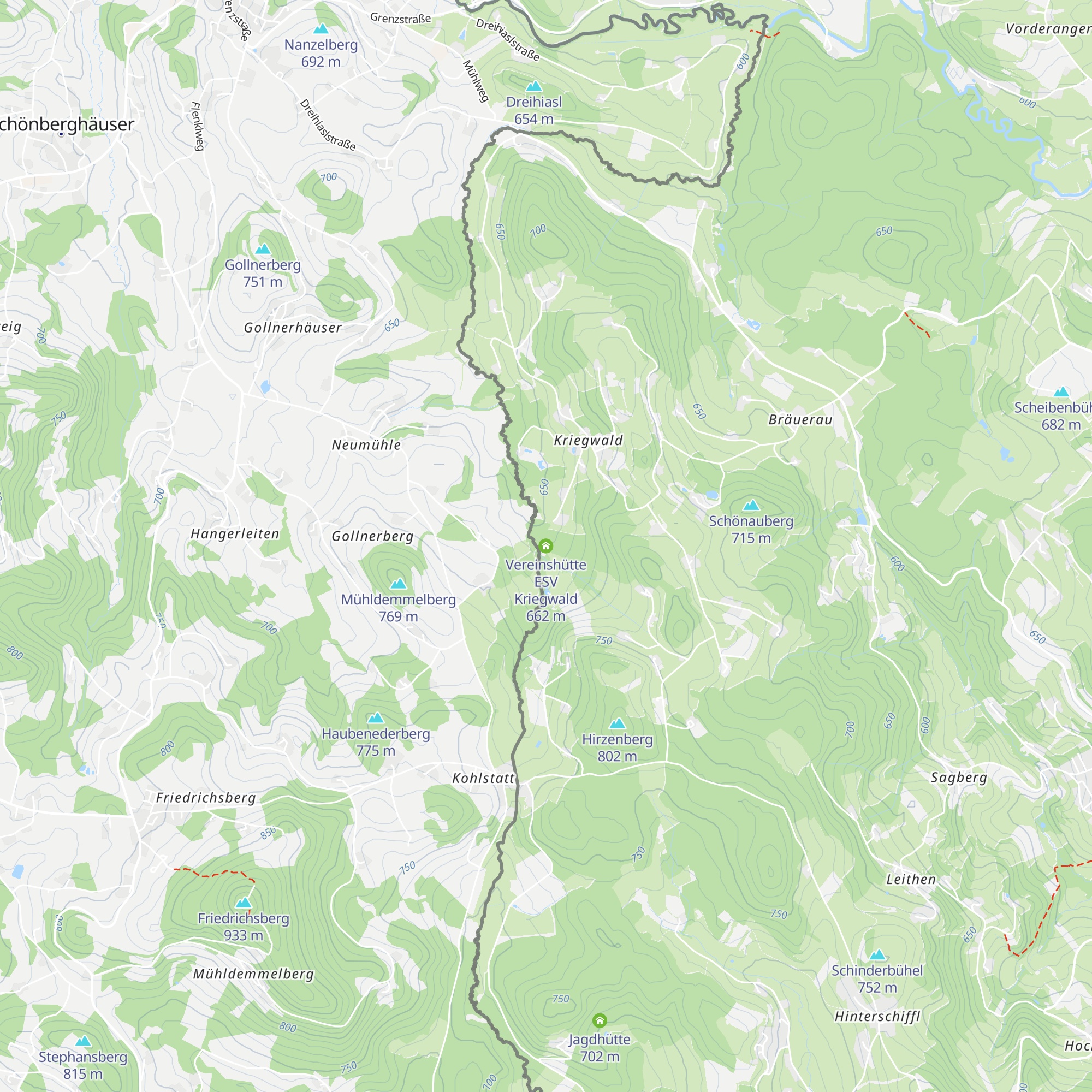 Vereinshütte ESV Kriegwald map