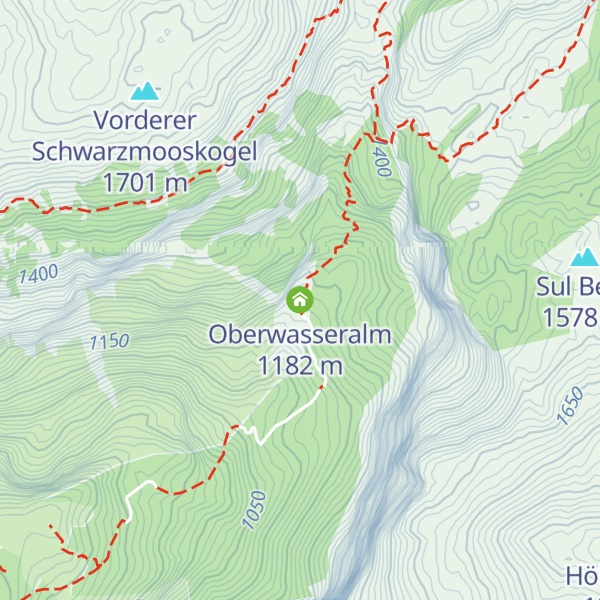 Map of Oberwasseralm