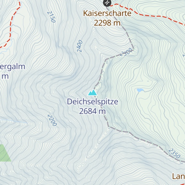 Map of Deichselspitze