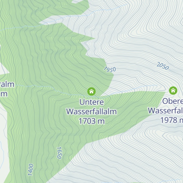 Map of Untere Wasserfallalm