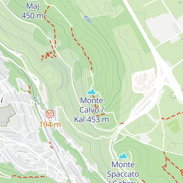 Map of Monte Calvo / Kal