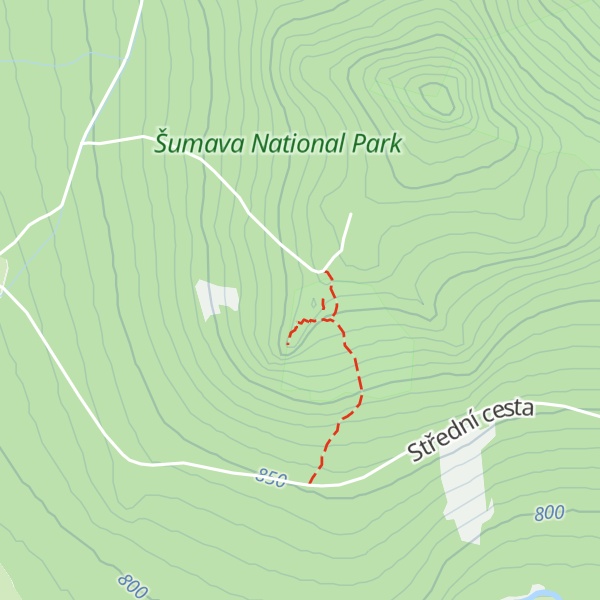 Map of Stožecká skála