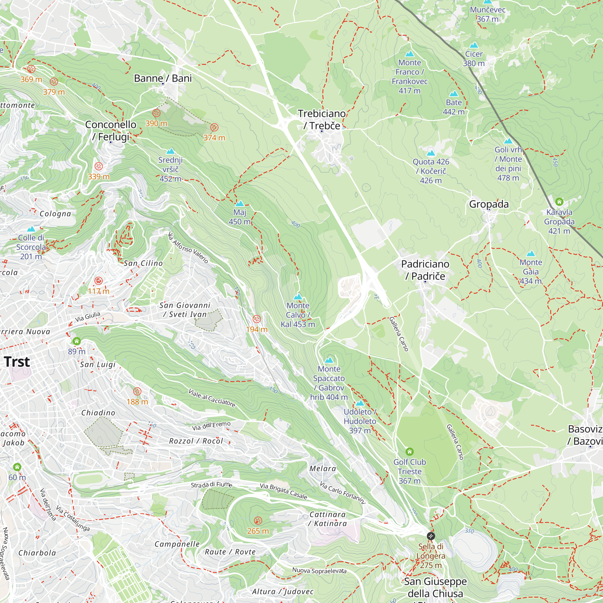 ACEGAT - Servizio Acqua - Serbatoio di M. Calvo map