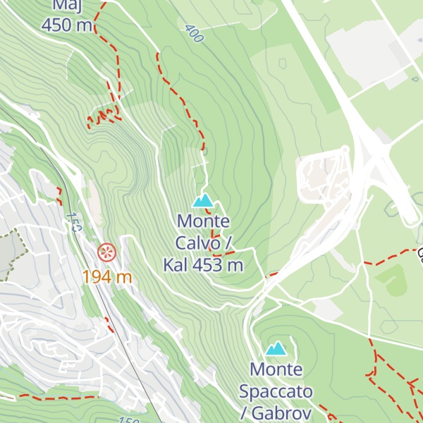 Map of ACEGAT - Servizio Acqua - Serbatoio di M. Calvo