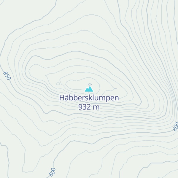 Map of Häbbersklumpen