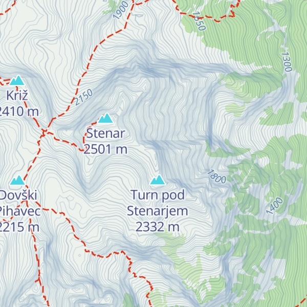 Map of Spodnji Stenar