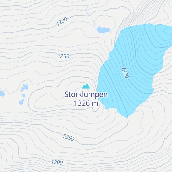 Map of Storklumpen