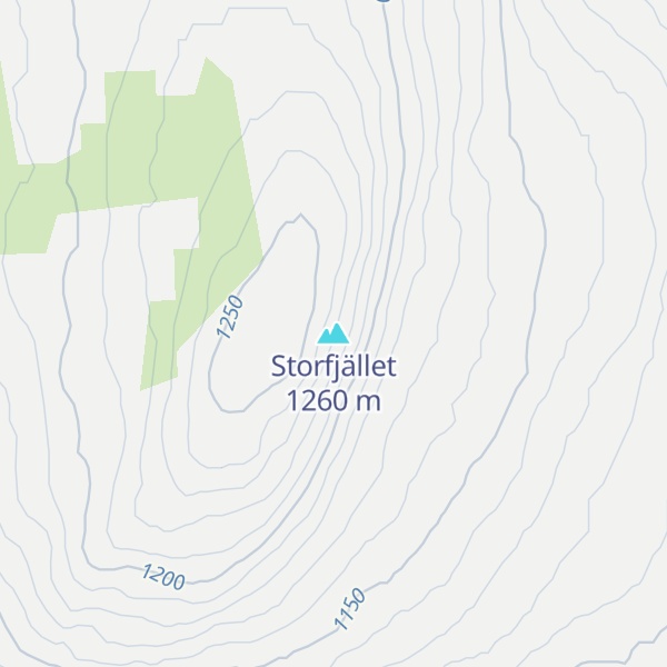 Map of Storfjället
