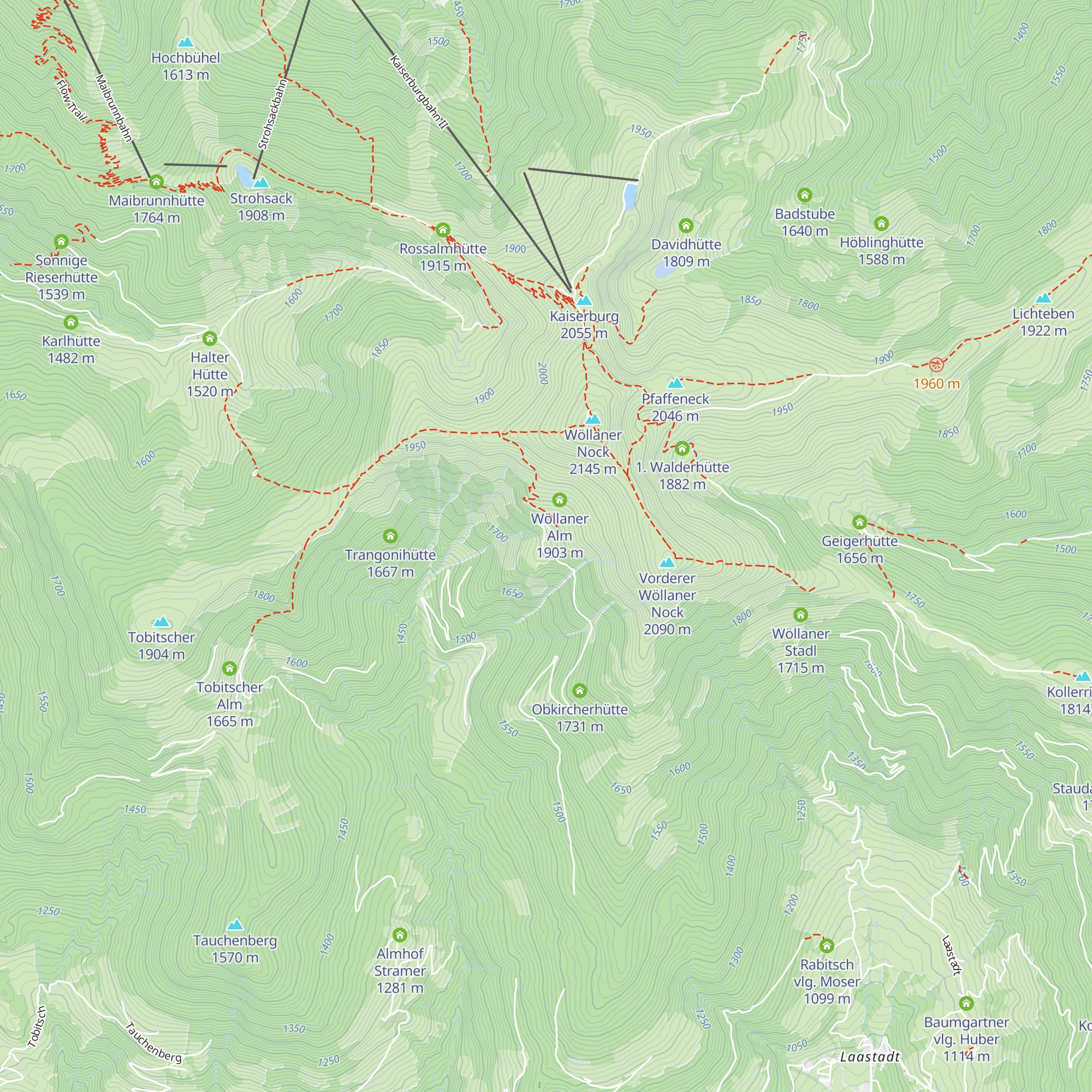 Hinterer Wöllaner Almstall map