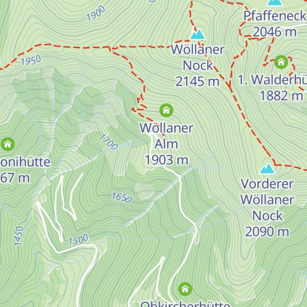 Map of Hinterer Wöllaner Almstall