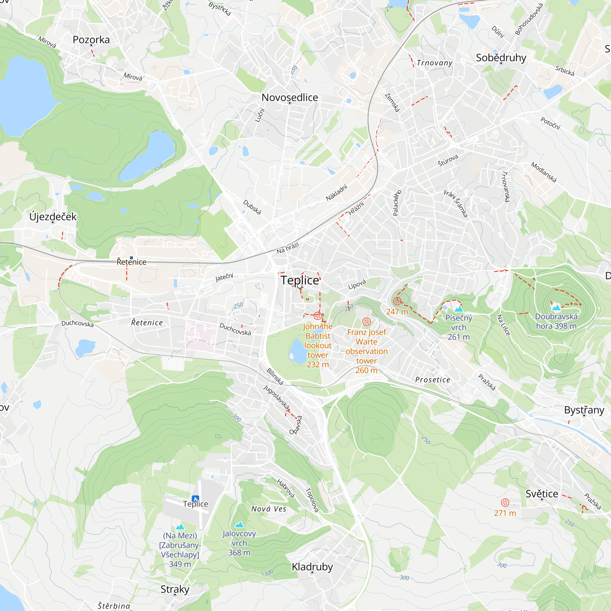 Visitteplice.com tourist centre map