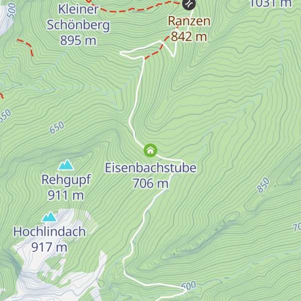 Map of Eisenbachstube