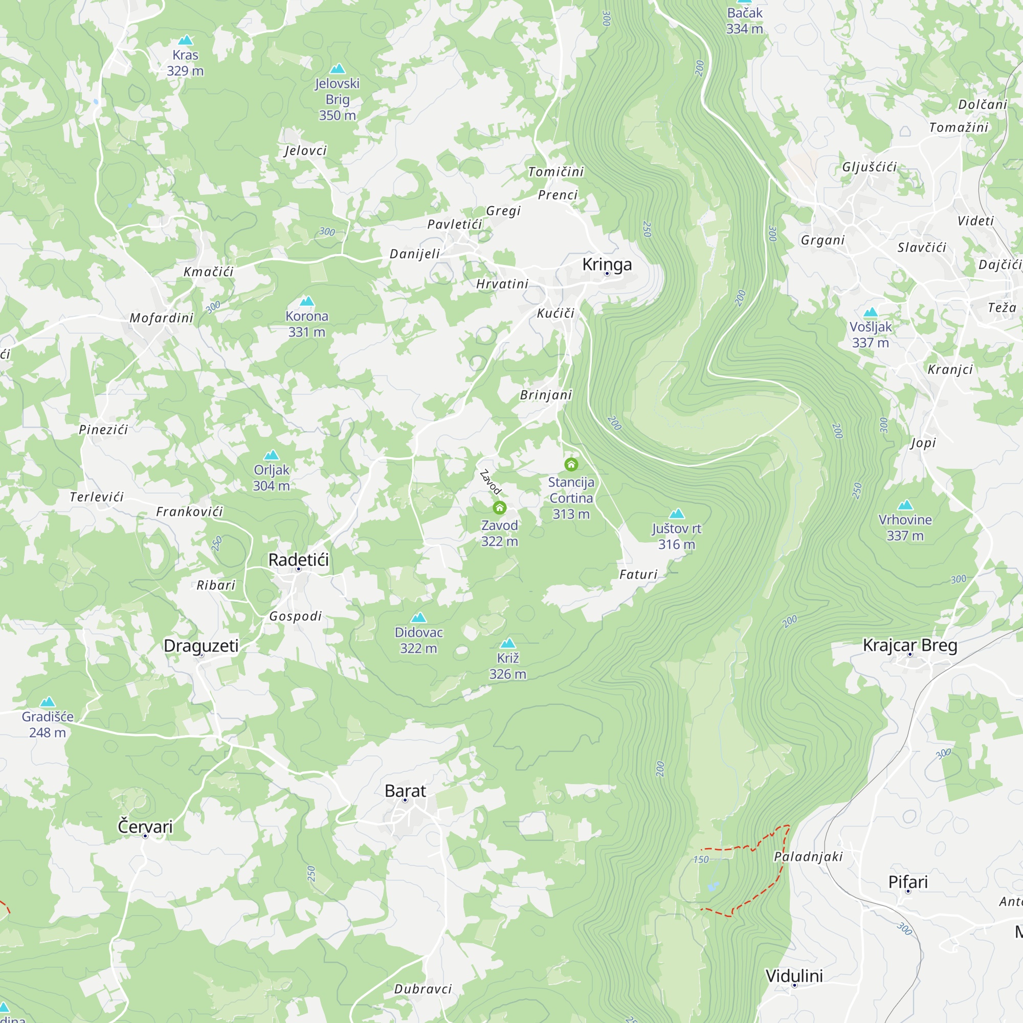 Stancija Zavod map