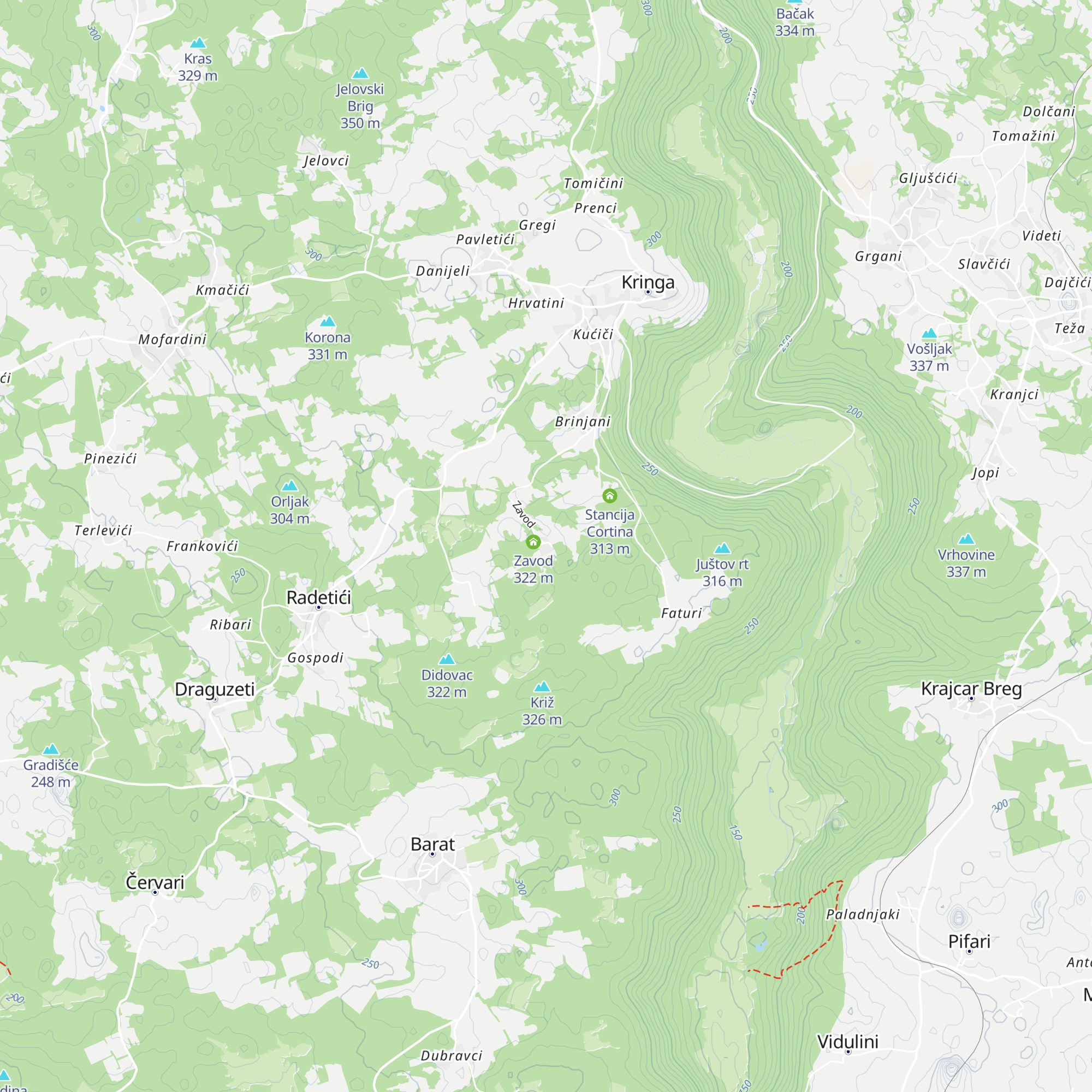 Stancija Zavod map