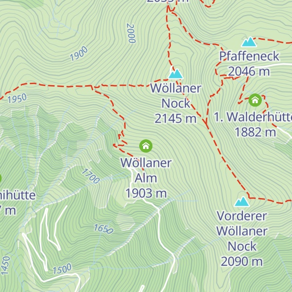 Map of Wöllaner Alm