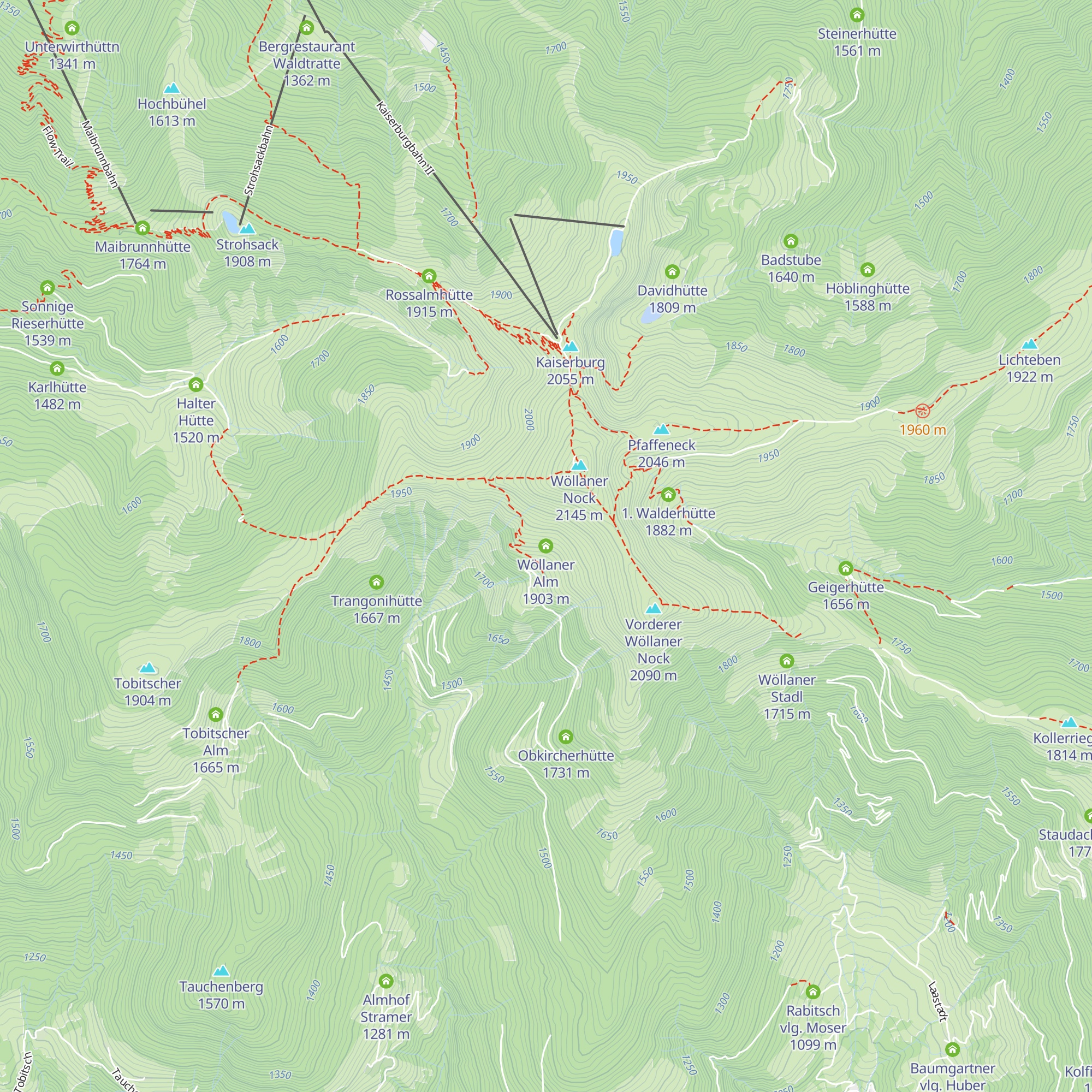 Wöllaner Alm map