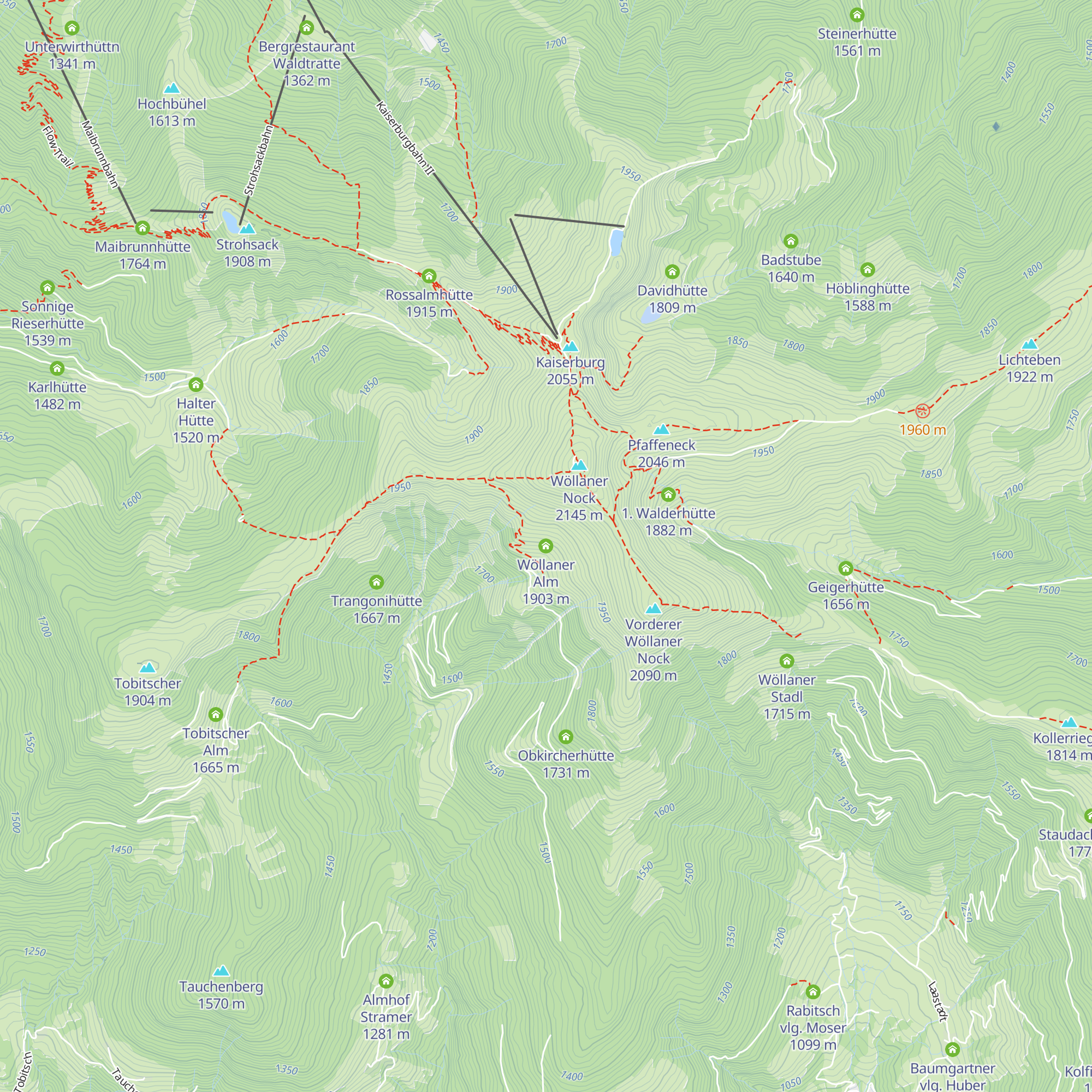 Wöllaner Alm map