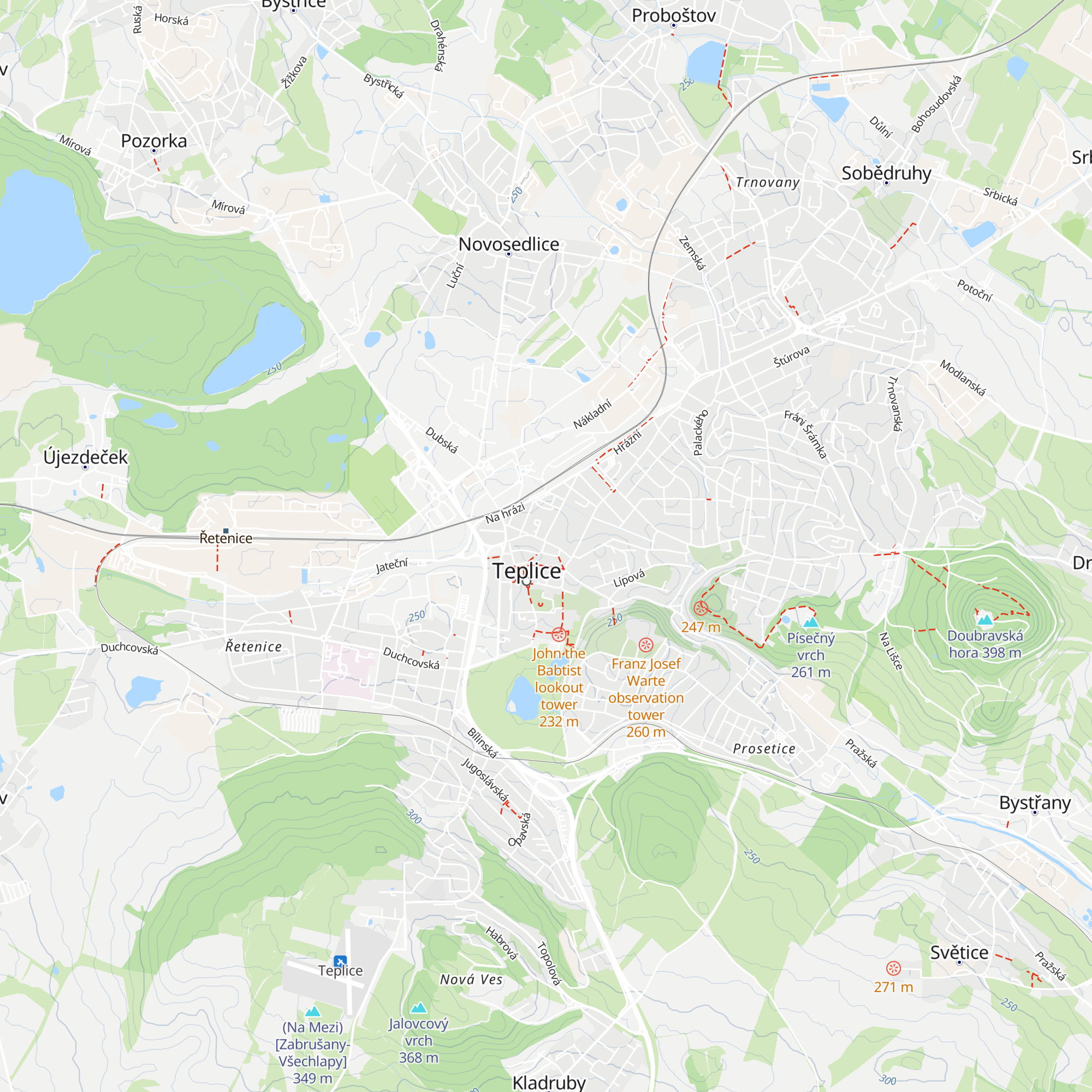 Informační centrum Teplice map