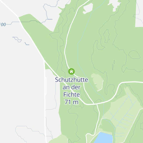 Map of Schutzhütte an der Fichte