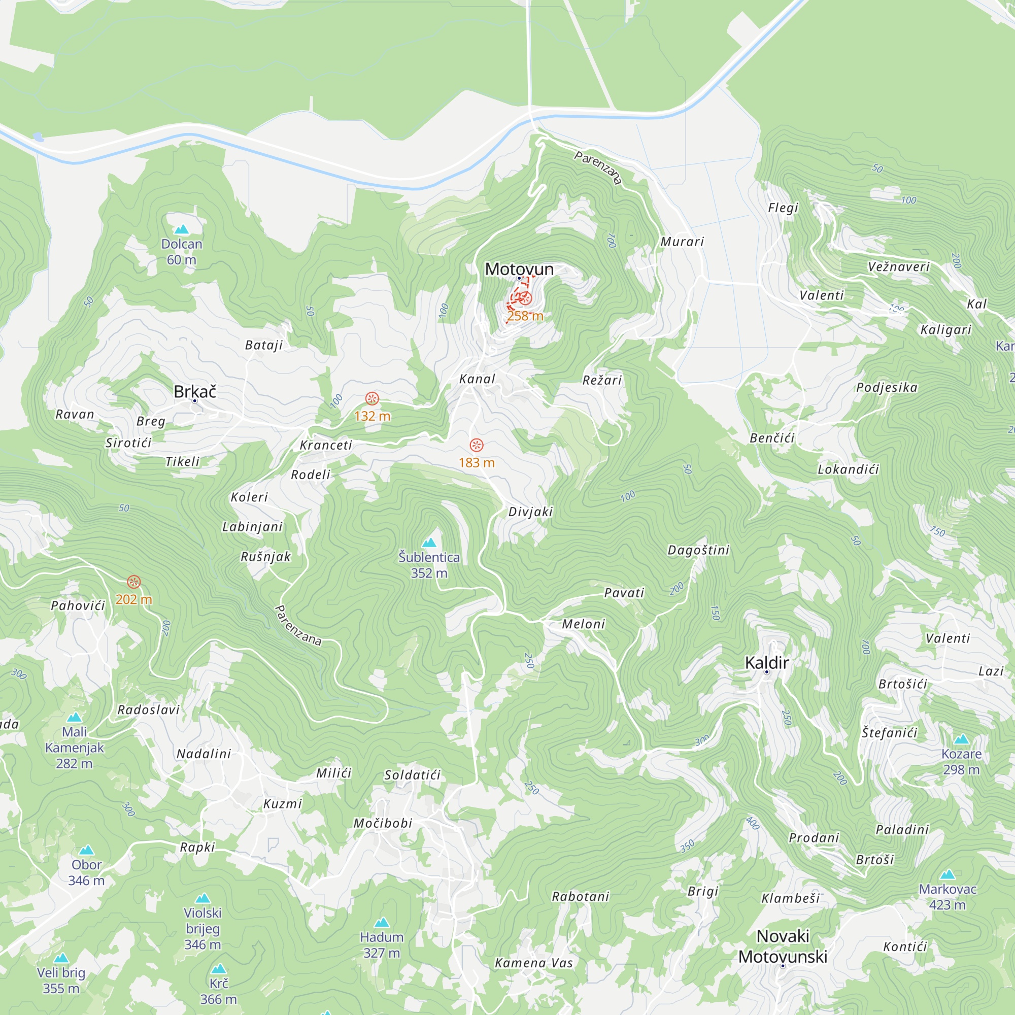 Vidik map