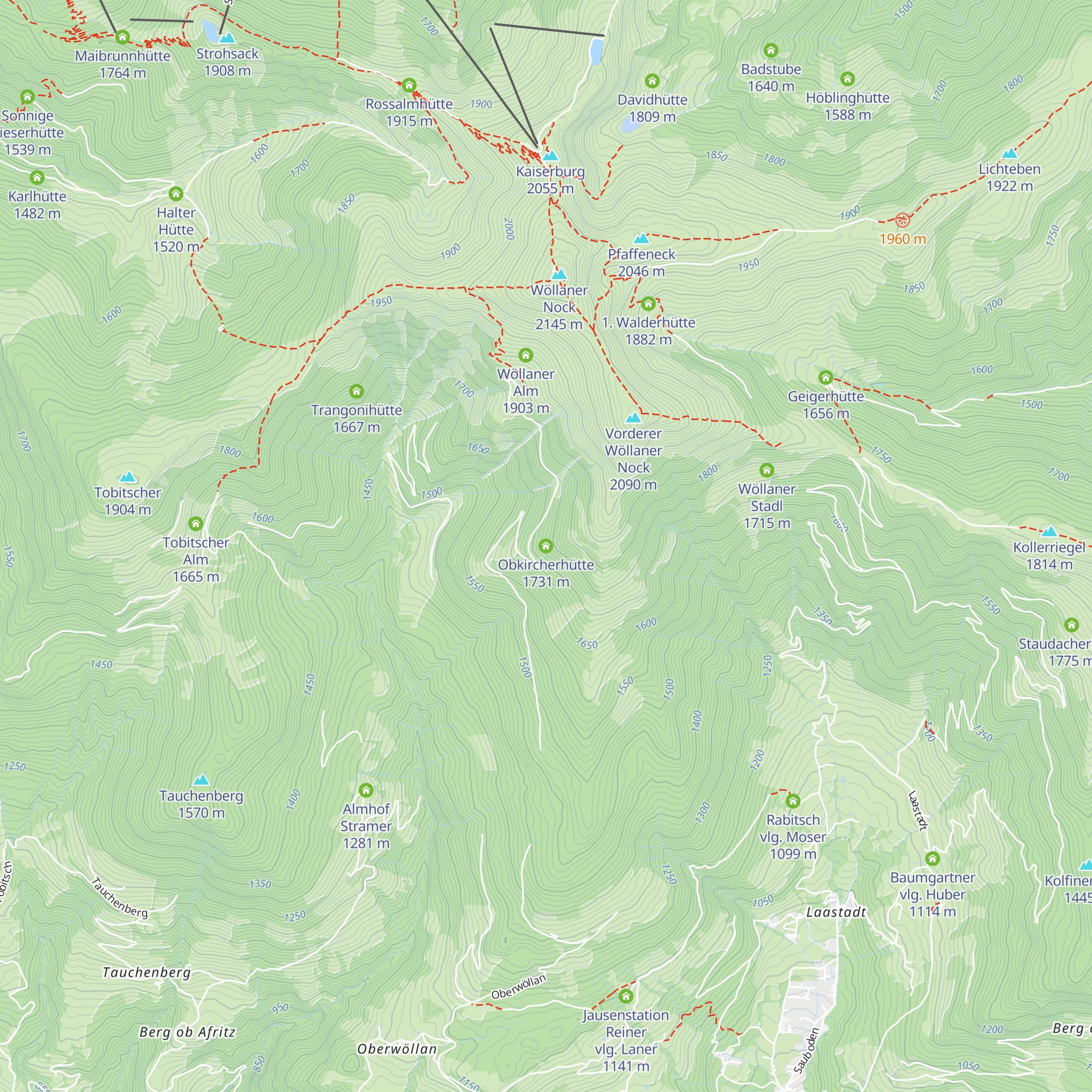 Obkircherhütte map