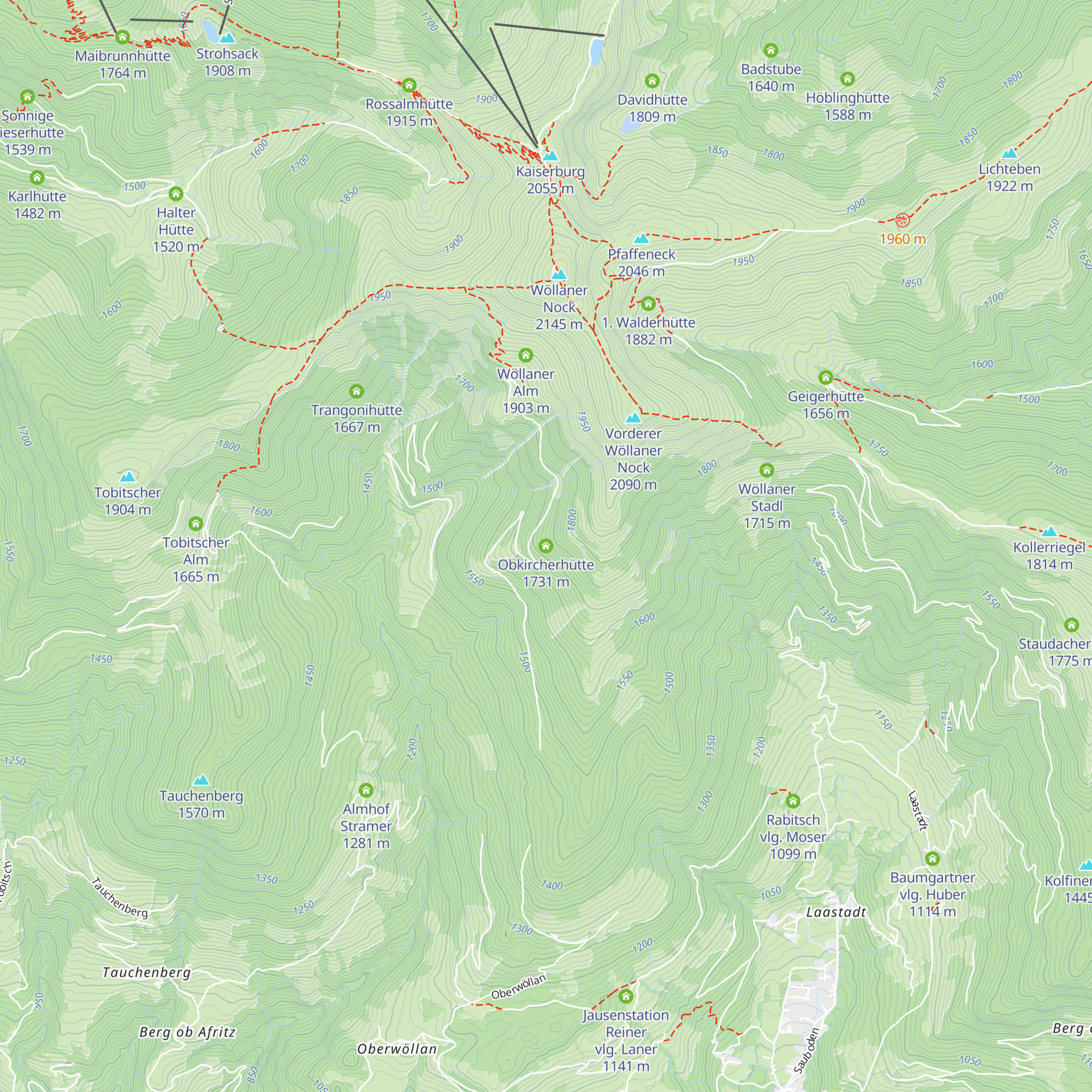 Obkircherhütte map