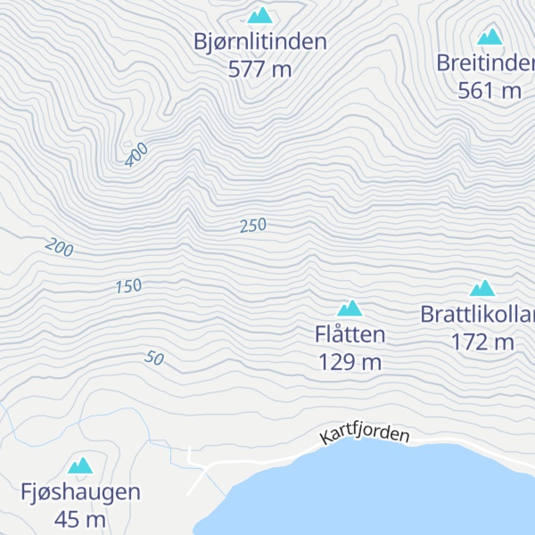 Map of Bjørnlia