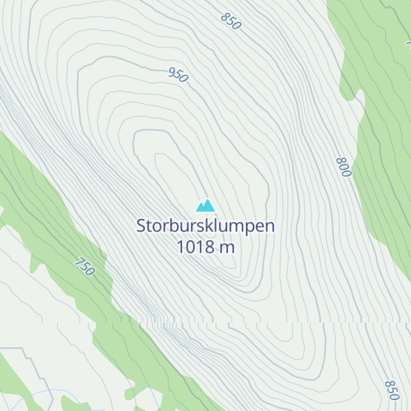 Map of Storbursklumpen