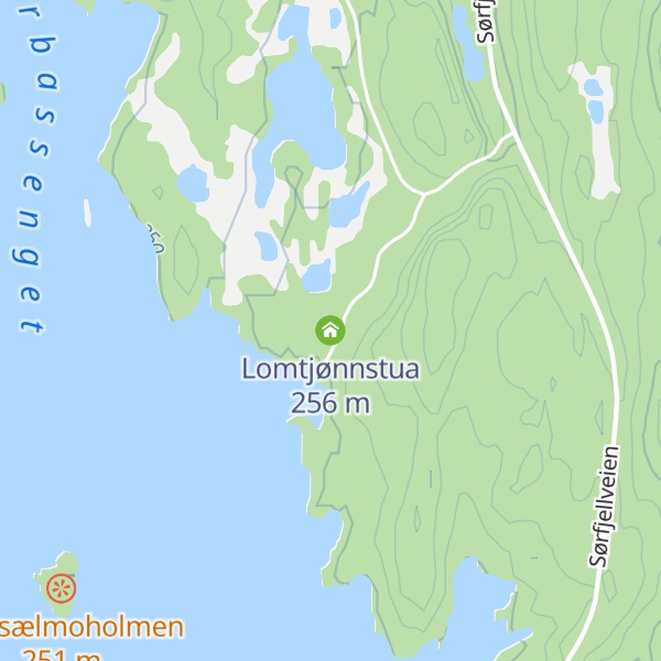 Map of Lomtjønnstua