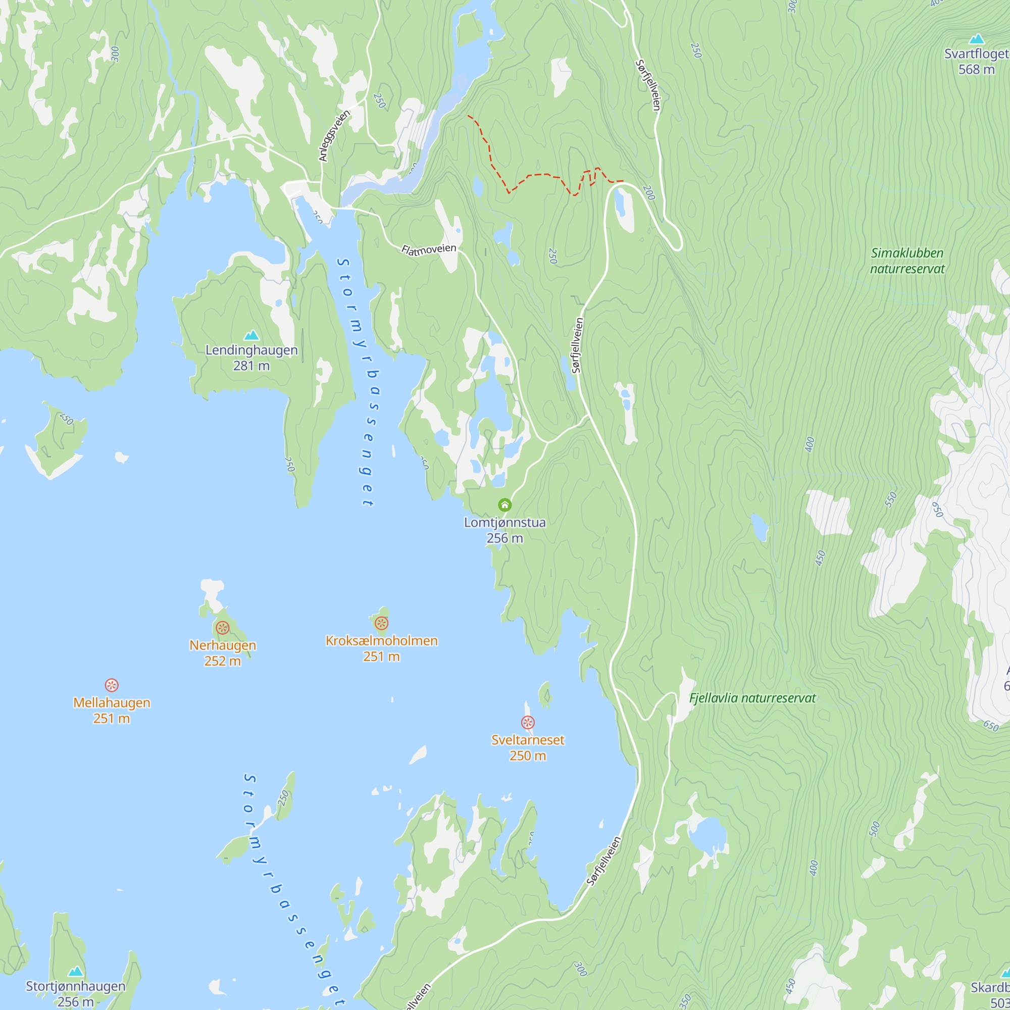 Lomtjønnstua map