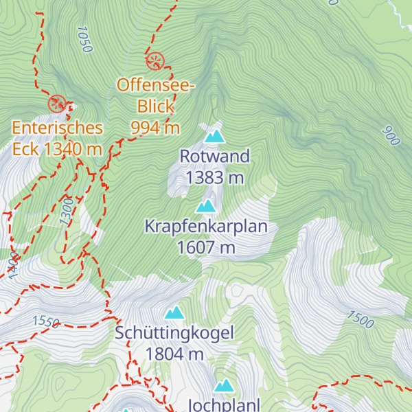 Map of Krapfenkarplan