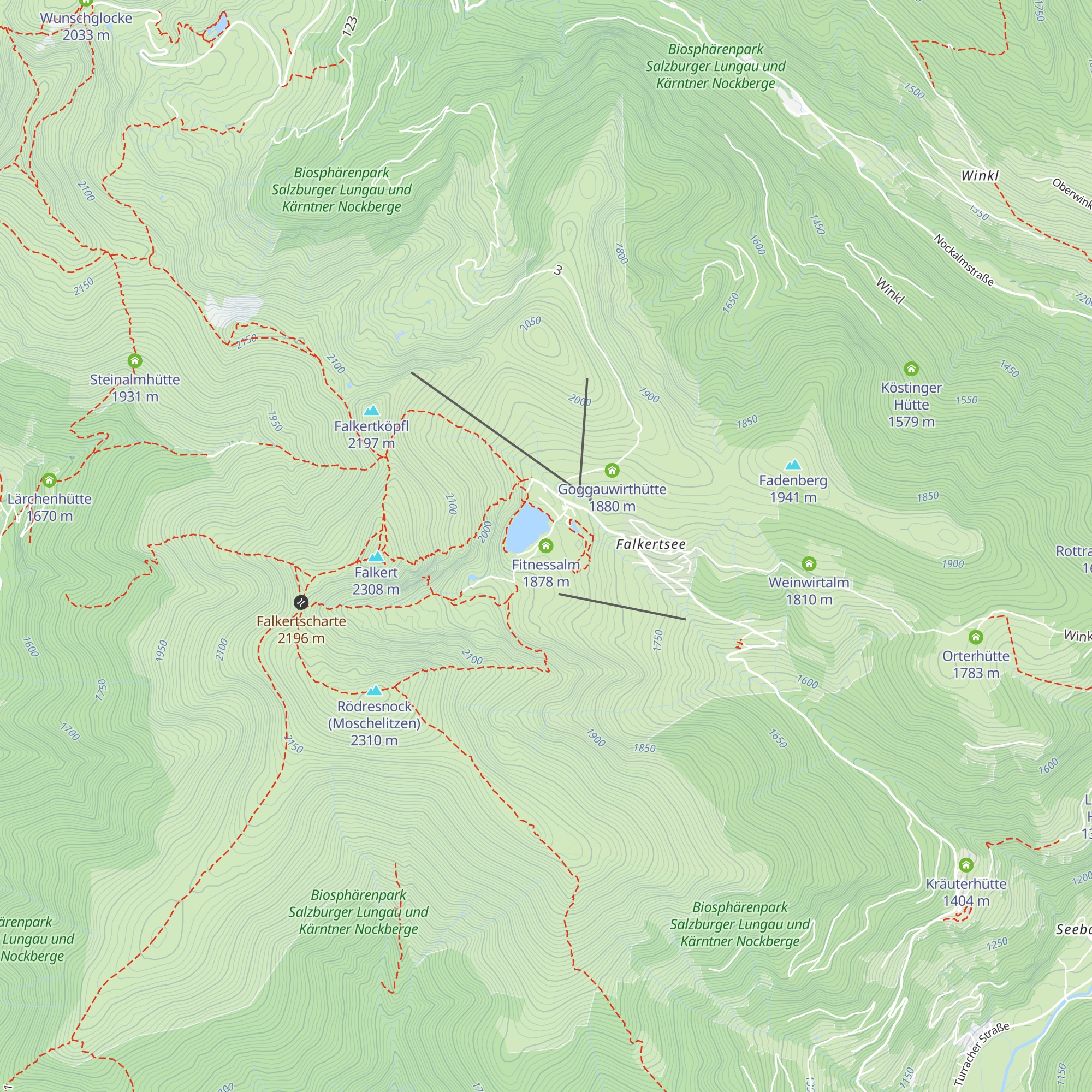Fitnessalm map