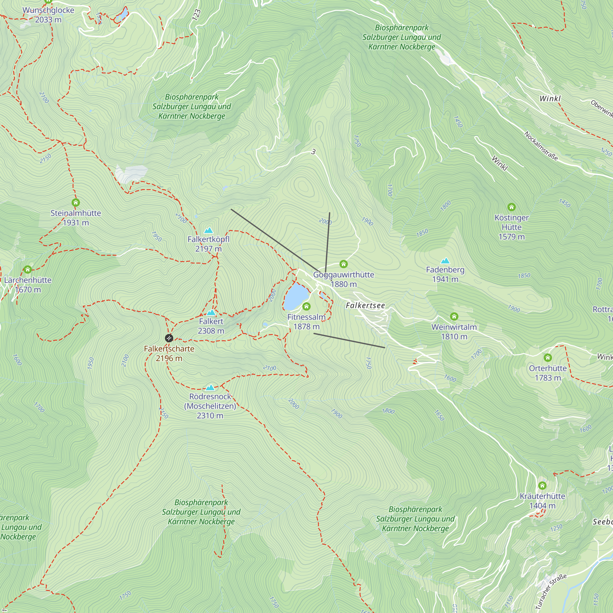Fitnessalm map
