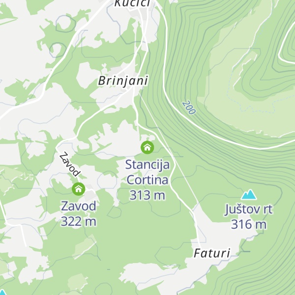 Map of Stancija Cortina