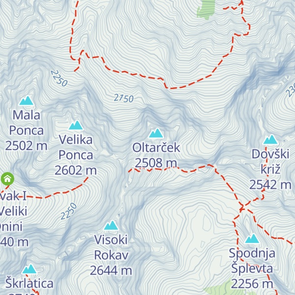 Map of Mali Oltar