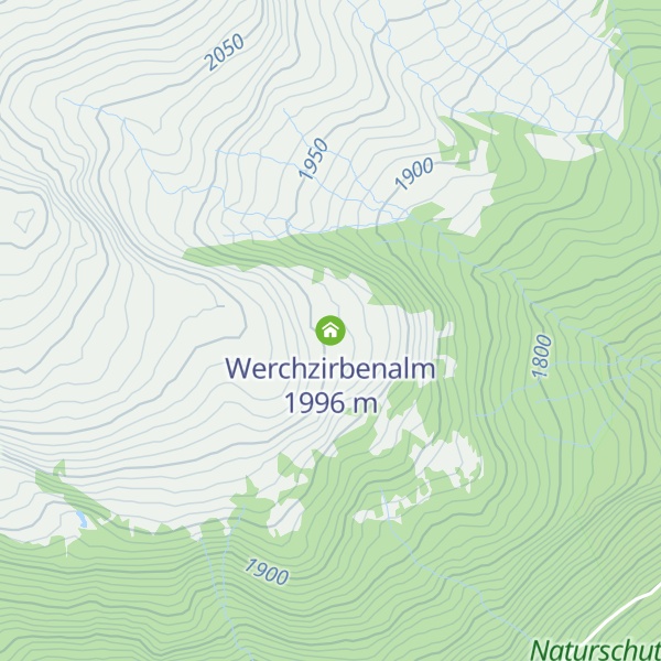 Map of Werchzirbenalm