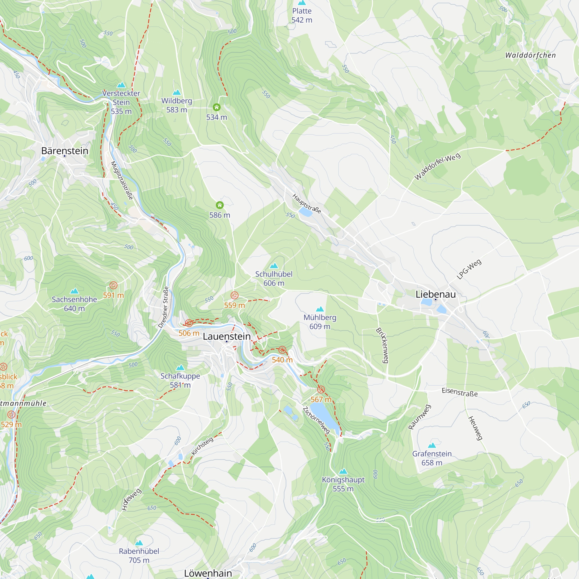 Schutzhütte am Schulhübel map