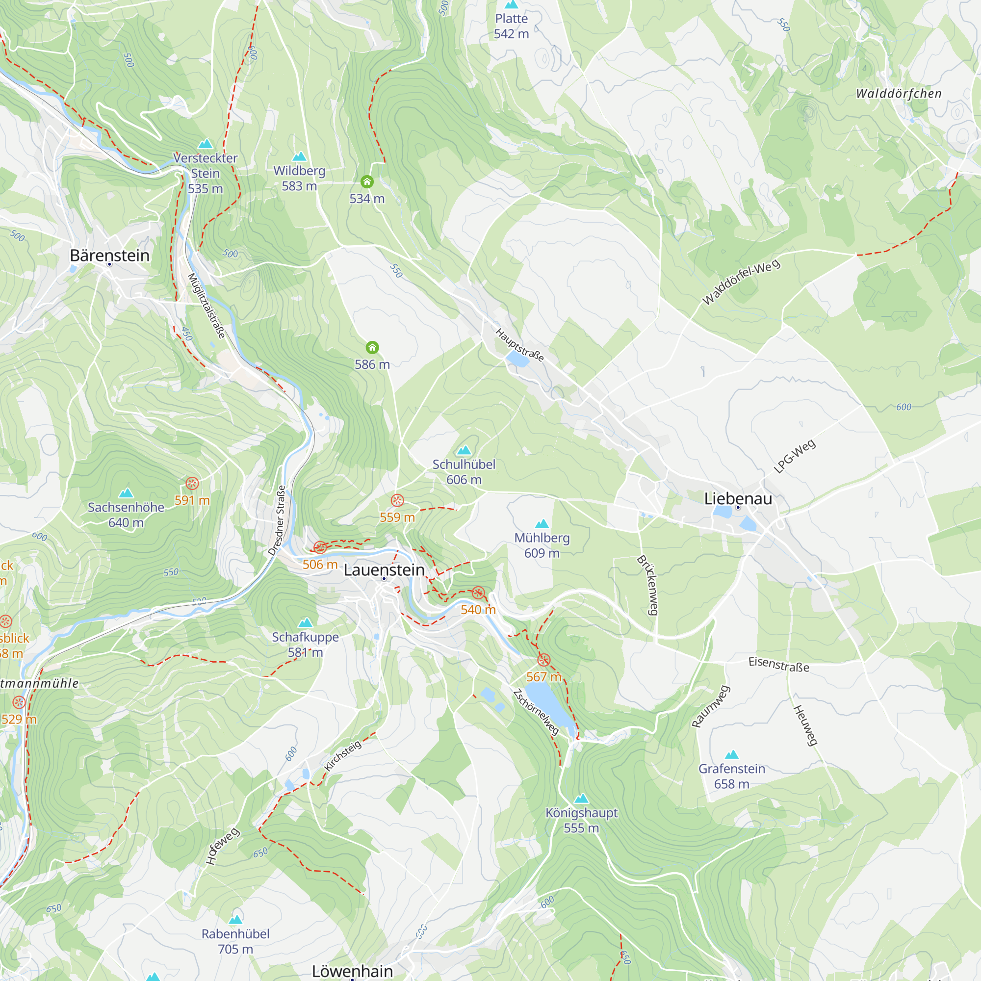 Schutzhütte am Schulhübel map