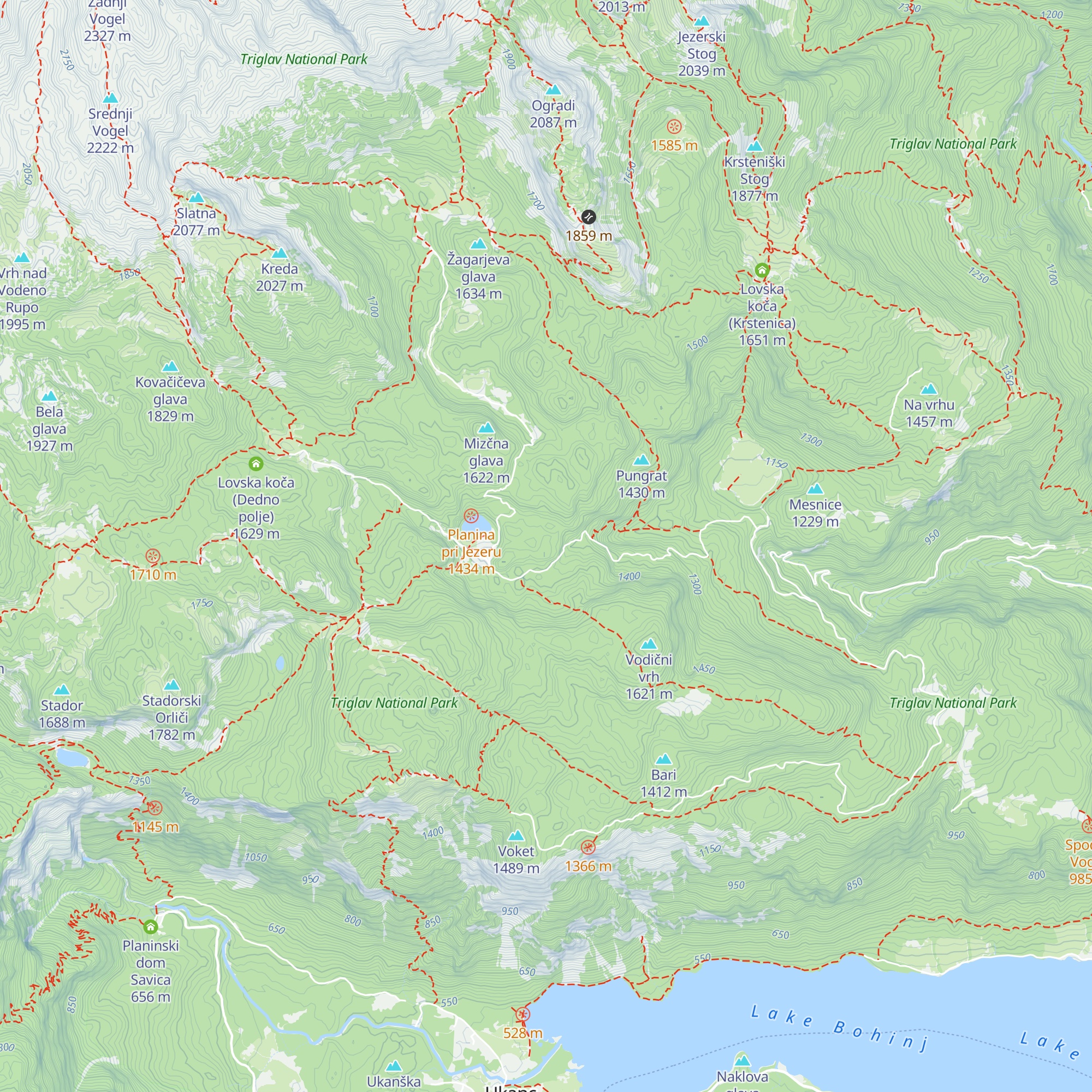 Lovska koča (Planina pri Jezeru) map