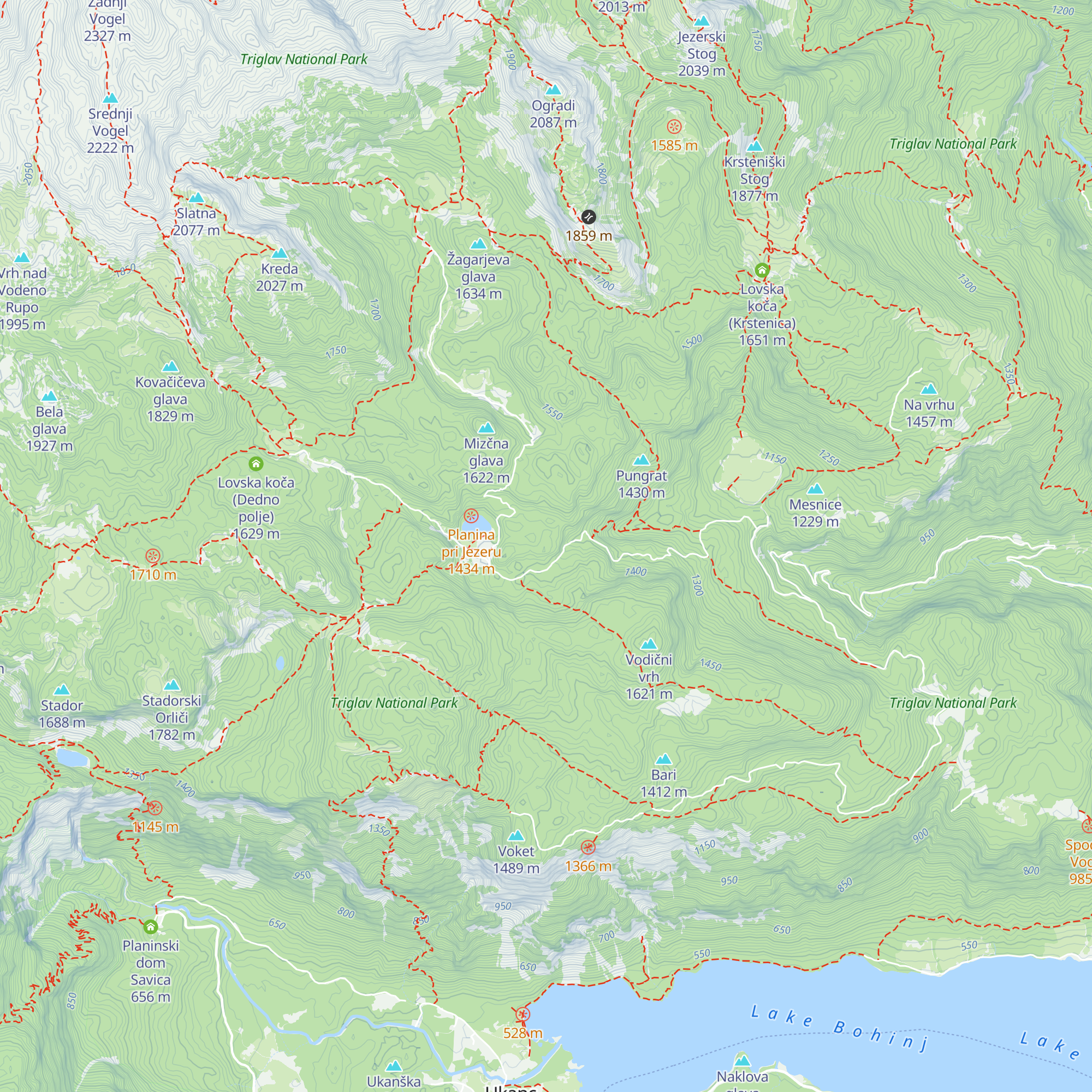 Lovska koča (Planina pri Jezeru) map