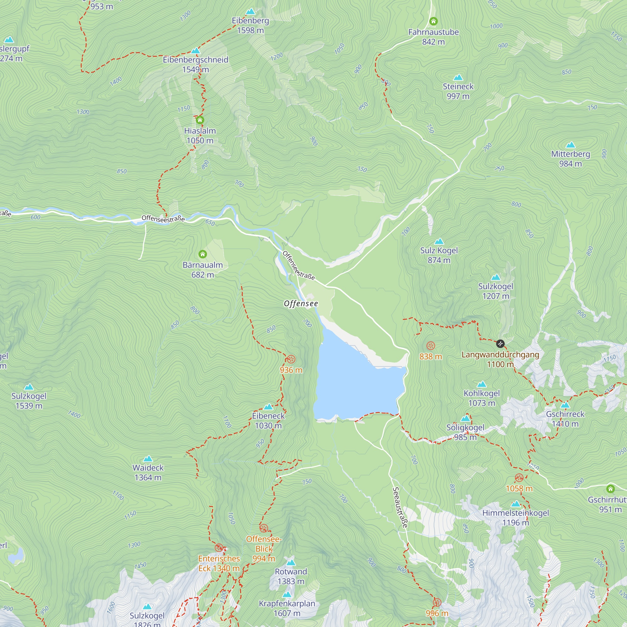 Schutzhütte Hauseck map