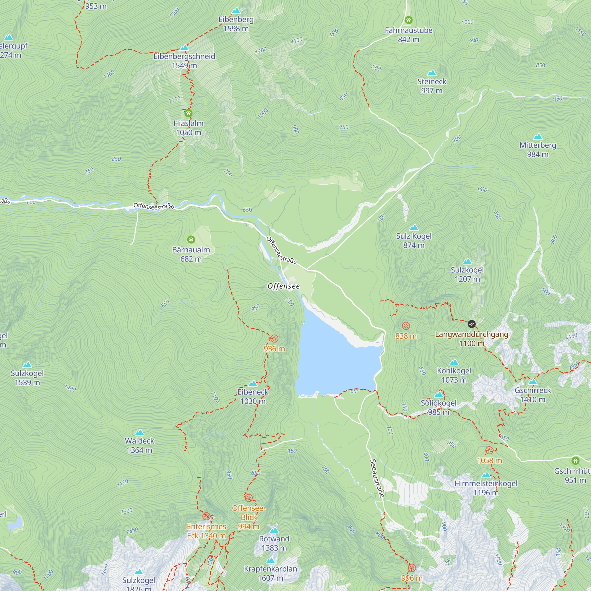 Schutzhütte Hauseck map