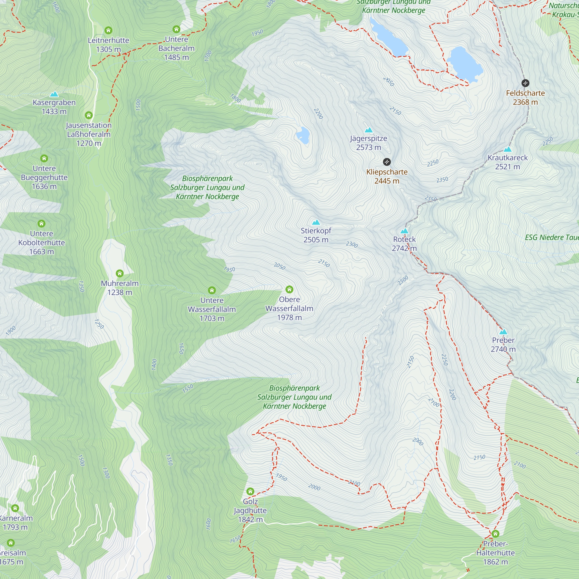 Obere Wasserfallalm map