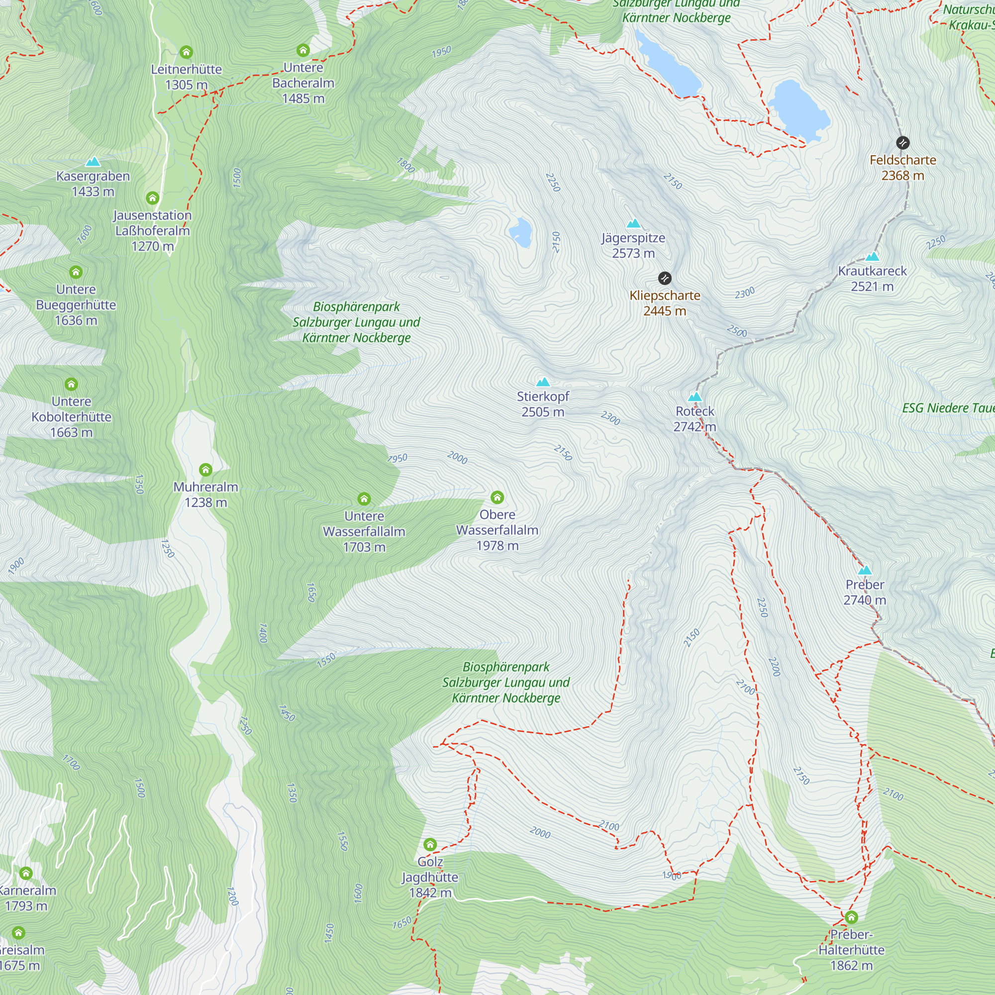 Obere Wasserfallalm map