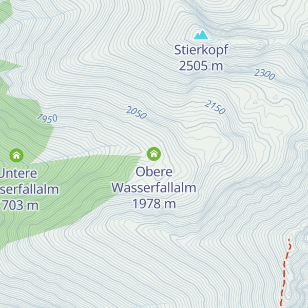 Map of Obere Wasserfallalm